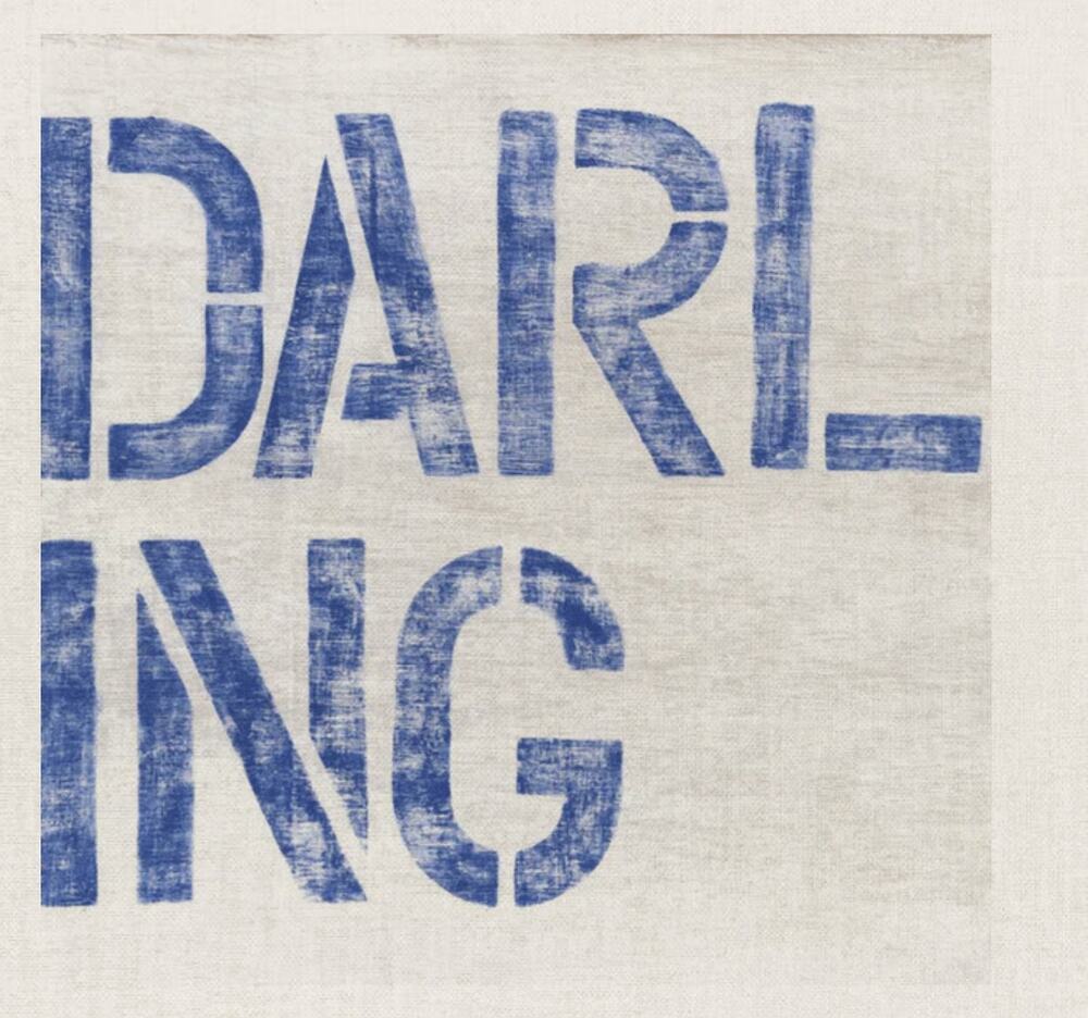 Sugarboo Darling Artwork on Wood 12" X12" White Purple